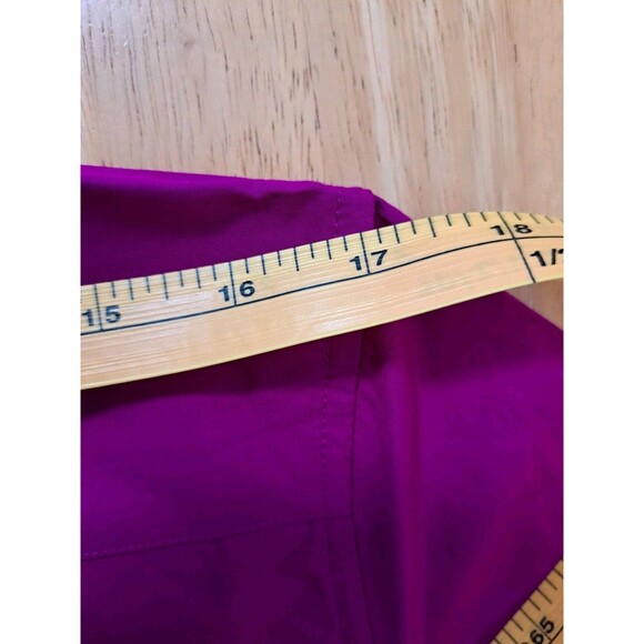 Lars Amadeus Purple Fuschia Shirt Button Up Short Sleeves Men's Small NWT - Picture 9 of 11